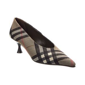 Burberry Check Pump, Brown